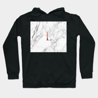 Monogram rose marble L Hoodie